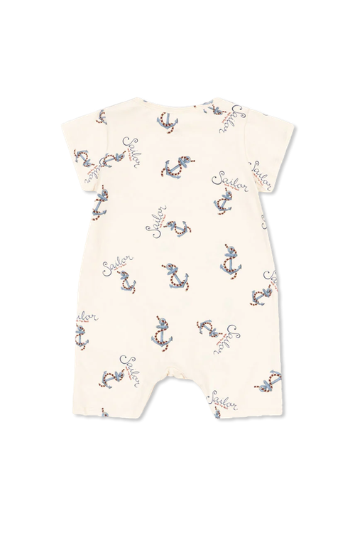 Konges Sløjd Bodysuit With Print, Unisex, Cream