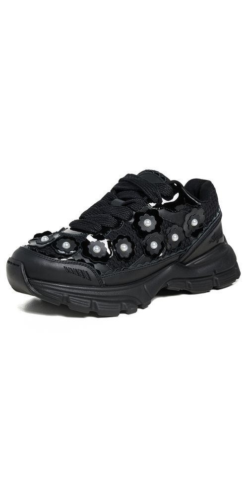 Axel Arigato Marathon Flower Runner Sneakers Black/Black