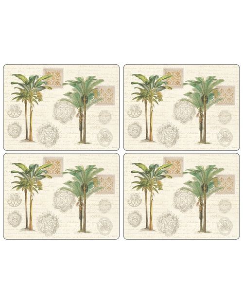 Pimpernel Vintage Palm Study Set of 4 Placemats
