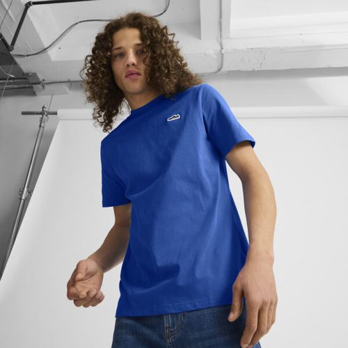 PUMA Suede Logo Men's T-Shirt in Blue