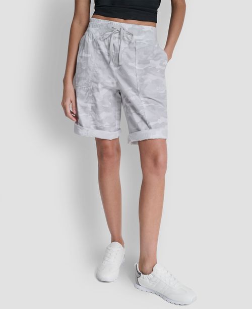Women's High-Rise Convertible Bermuda Shorts - Camo Vapor Gray