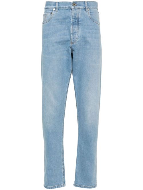Logo-patch jeans - Blue