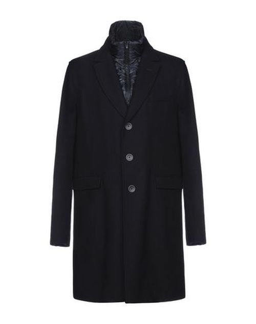 Man Coat Midnight blue Size 34 Wool, Polyamide