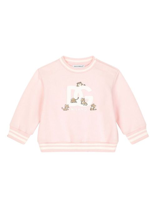 DG logo-print sweatshirt - Pink