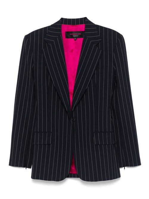 Pinstriped blazer - Blue