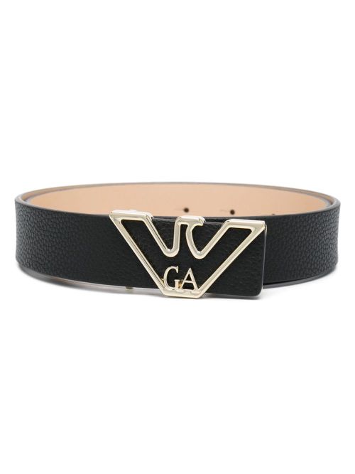 Logo-buckle belt - Black