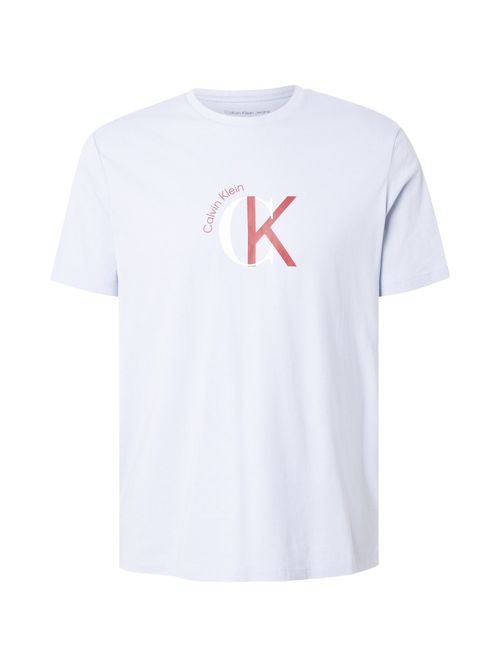 Calvin Klein Jeans Maglietta lilla pastello / rosso / bianco