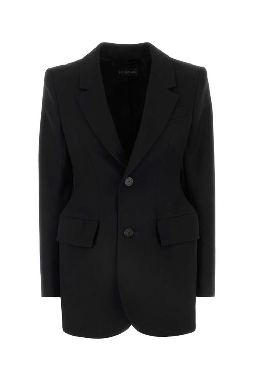Wool Blazer — Black