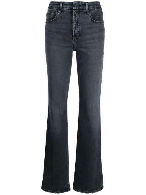 High-rise bootcut jeans - Black