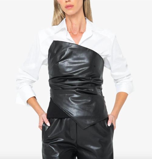 Millicent Top In Black/white