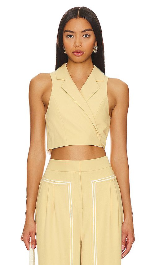 OSIS STUDIO Rachel Vest in Beige.  XS. Also in L, M
