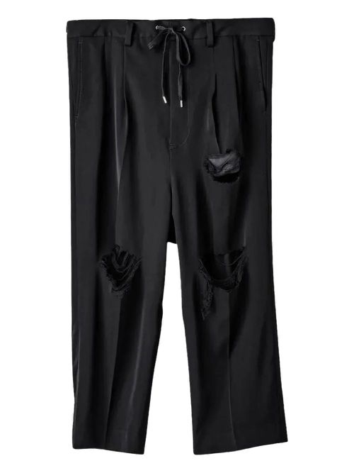 Takahiromiyashita The Soloist two-tuck "Black" trousers