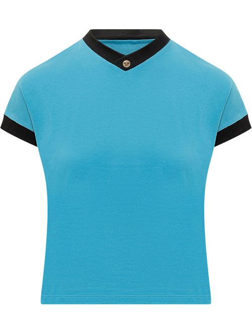 Blue V Neck T-Shirt