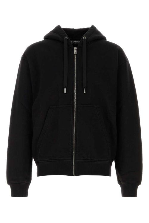 Black Cotton Sweatshirt