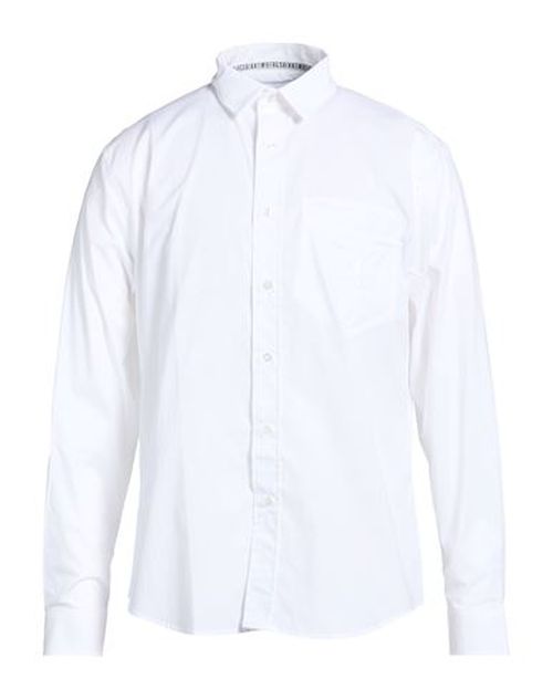 Man Shirt White Size 16 ½ Cotton, Elastic fibres