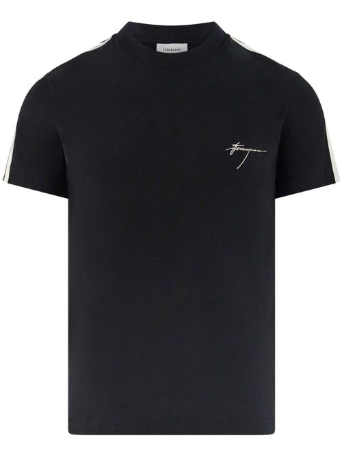 Sporty cotton t-shirt - Black
