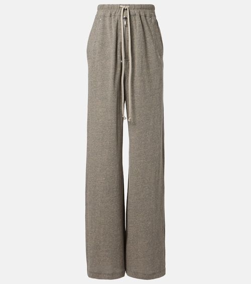 Cotton-blend jersey sweatpants