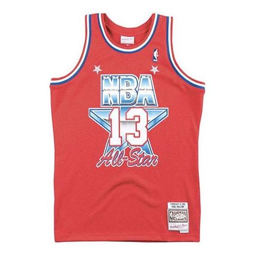 NBA Karl Malone NBA 1991 All-Star West Swingman Red Jersey