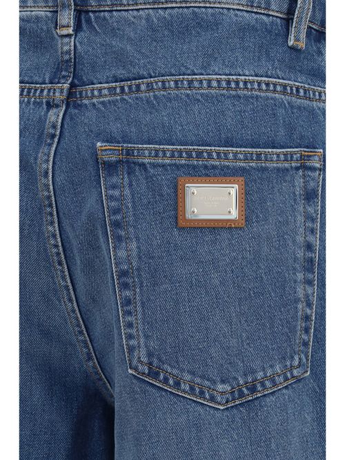 Five-Pocket Denim Jeans — Blue
