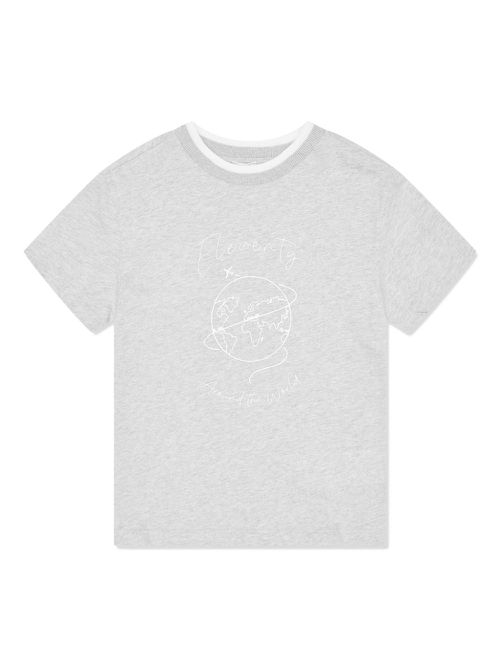 Logo-print cotton T-shirt - Grey