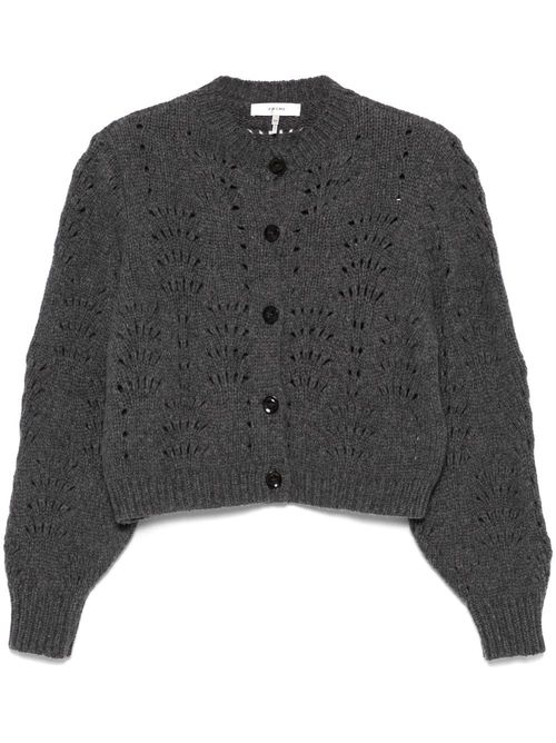 Textured cardigan - Grey