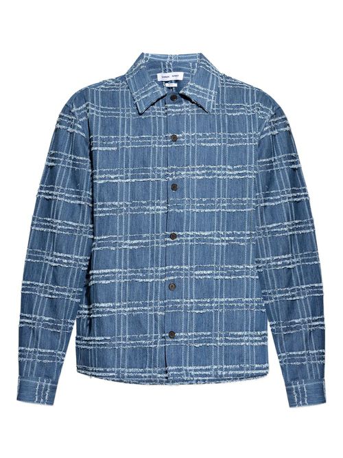 SAMSOE SAMSOE cotton shirt - Blue