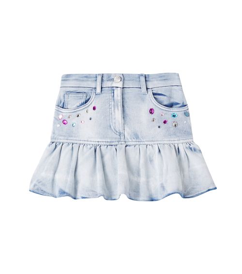X Disney Stitch denim miniskirt