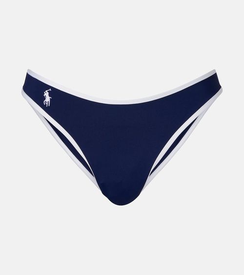 High Leg Scoop logo bikini bottoms