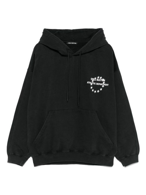 Logo-print hoodie - Black