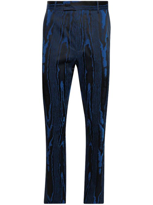 Tailored straight trousers - Black