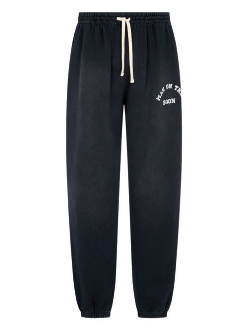 Logo-print track pants - Black