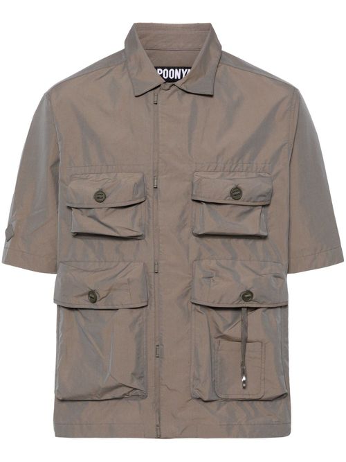 Short-sleeve military shirt - Green