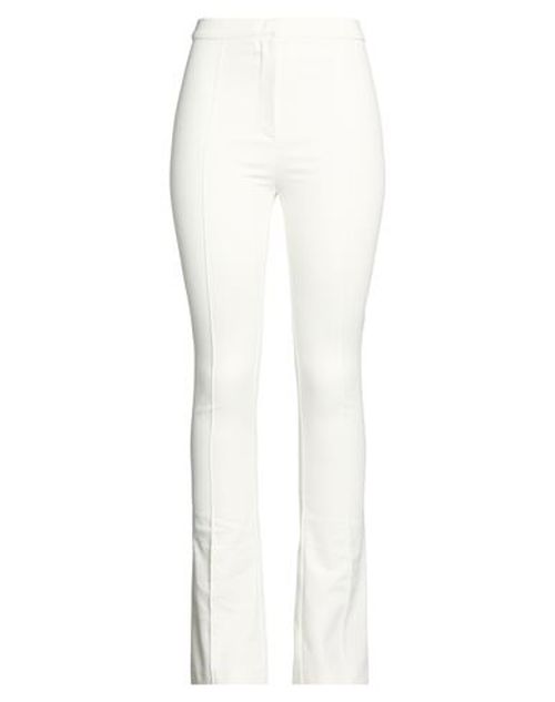 Woman Pants White Size 8 Cotton, Polyamide, Elastane