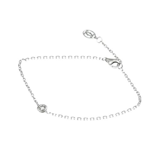 Cartier D'amour Silver White Gold Bracelet Jewelry (Pre-Owned)