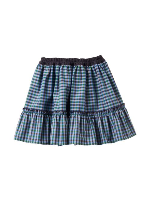 Reversible cotton miniskirt - Blue