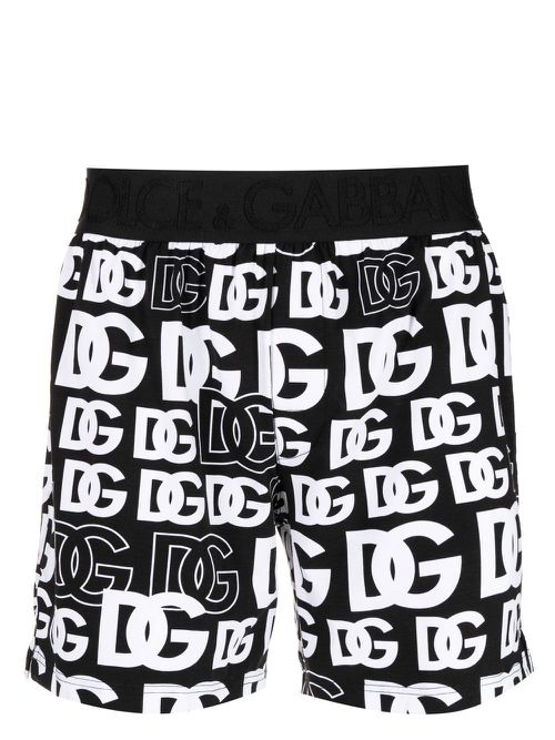 Logo-print boxer shorts - Black