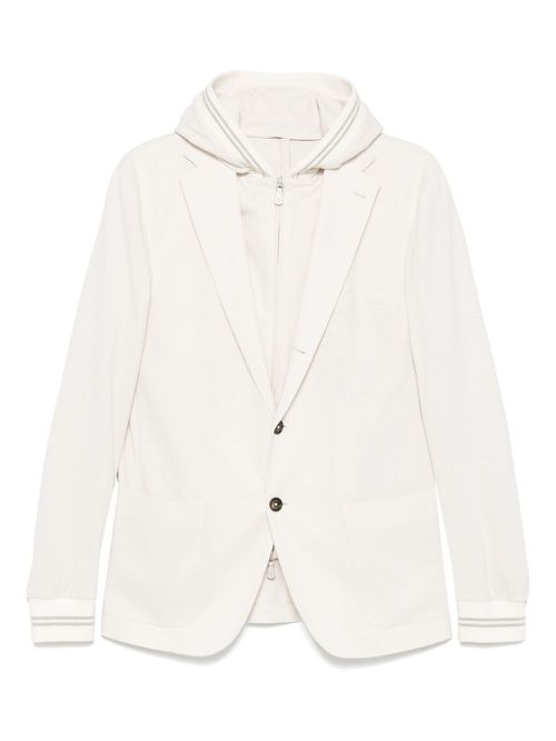 Eleventy layered-effect blazer - Neutrals