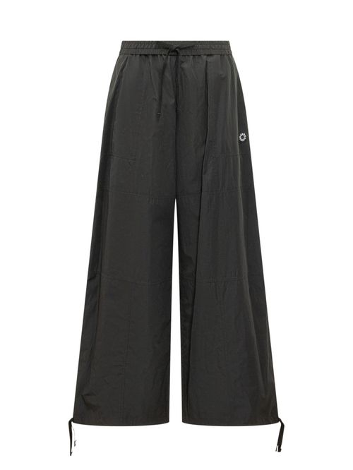 Black Relaxed Drawstring Pants