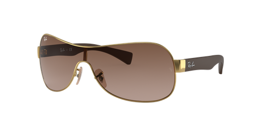 Ray-Ban Unisex Sunglass RB3471 - Frame color: Arista Gold, Lens color: Brown Gradient