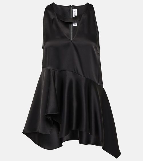 Asymmetric satin top