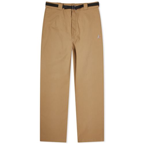 Men's Oversized Chino Trousers in Brown
