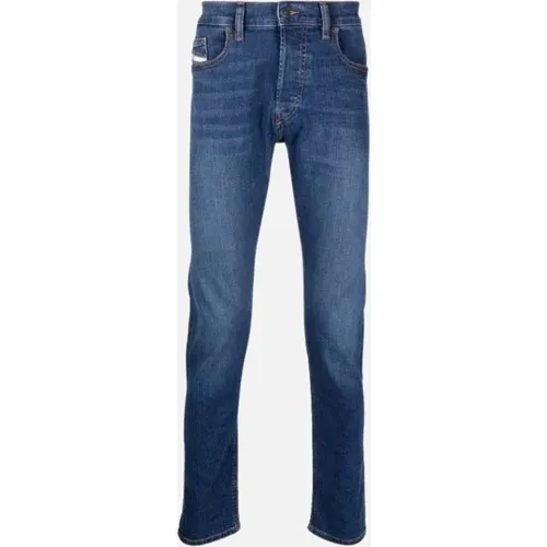 Men's Diesel D-Luster Plain Blue Jeans - Size: 27/32