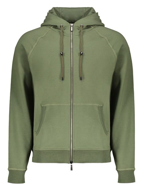 Moorer Norcia hooded jacket - Green