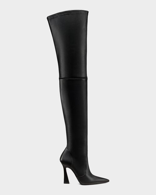 100mm Ultravinnie Stretch Leather Over-The-Knee Boots