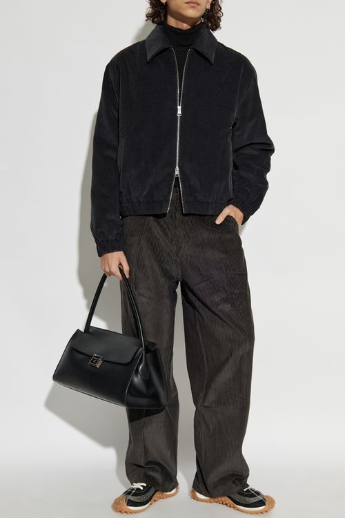 Corduroy Trousers, Men's, Grey
