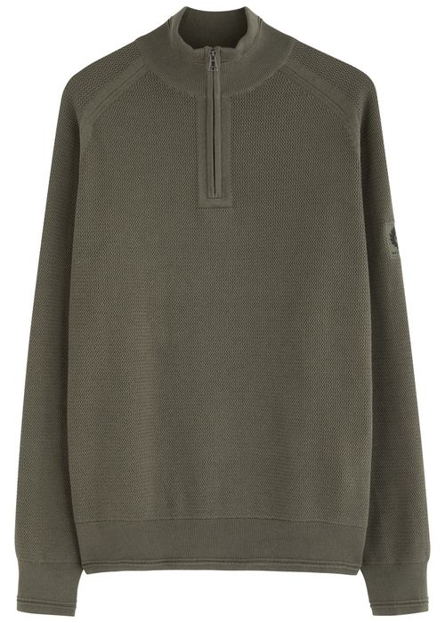 Belstaff Guide Half-zip Cotton Jumper