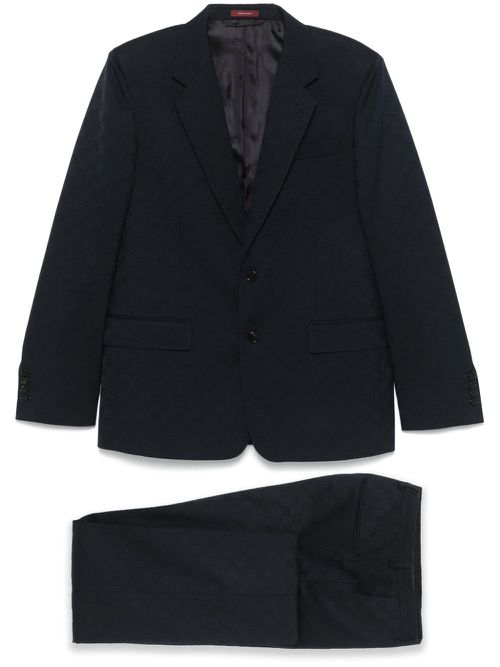 GG wool jacquard suit - Blue