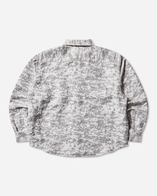 Men s Digital Camo Jacquard Longsleeve Shirt White