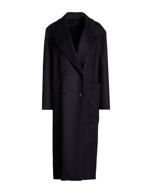 Paltò Guardaroba Woman Coat Midnight blue Size 10 Virgin Wool, Nylon, Cashmere