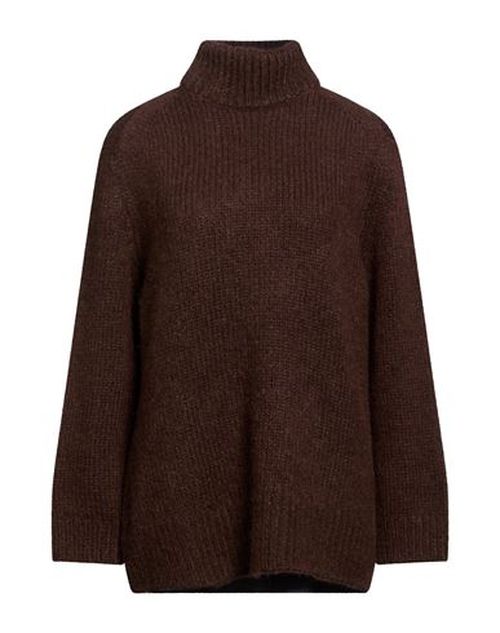 Woman Turtleneck Brown Size 3 Wool, Polyamide, Alpaca wool